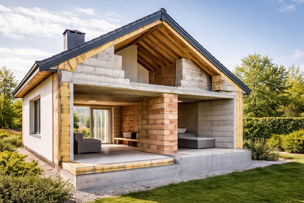 Akumulacyjność cieplna budynku – dlaczego masywne ściany stabilizują temperaturę